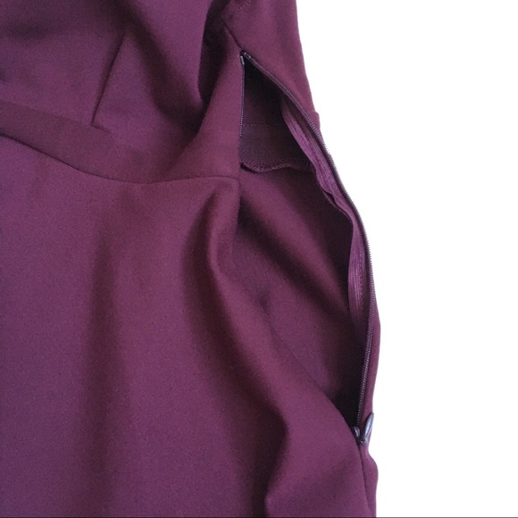 ALice & UO Urban Outfitters Eden Mini Dress Wine/ Burgundy Medium - Picture 14 of 17